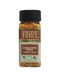 Pride of India ‚Äì Coriander Seed Whole ‚Äì Fresh & Gourmet Indian Whole Spice ‚Äì Good for Curries/Meat/ Chicken ‚Äì Easy to Use ‚Äì 1.4 oz. Small Du