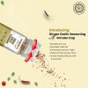 Pride of India Ginger Garlic Seasoning 2.3 oz (65 gm) w/ Convenient Grinder Cap Spicy Savory Taste | For Cooking