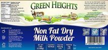 Non Fat Dry Milk Powder - 3 Pounds / 1.36 Kilo Jar (42+ Servings) - Proudly Made in America - Healthy Nourishing Essentials by Green Heights 48 oz