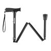 Walking Cane Folding Walking Stick with 5-Level Adjustable Height Anti-Slip Tip