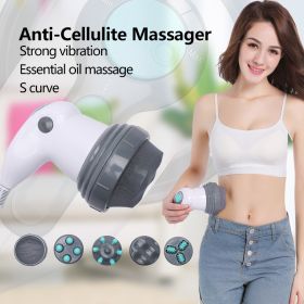 Electric Noiseless Vibration Full Body Massager Slimming Kneading Massage Roller For Waist Losing Weight (Option: EU Plug-220V)