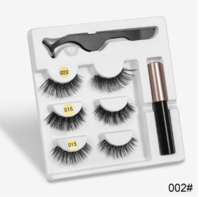 A Pair Of False Eyelashes With Magnets In Fashion (Option: 5PC Mixed B)