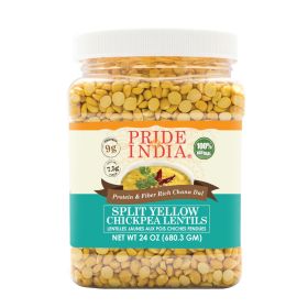 Pride Of India - Indian Split Yellow Chickpea Lentils - Protein & Fiber Rich Chana Dal (size: 1.5 LB)